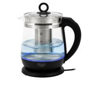 Adler AD 1299 Bouilloire verre 1,5 L Infuseur Réglage Température LED Noir