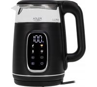 Adler bouilloire electrique avec temperature reglable - 1,7 L - écran LED et panneau tactile - 5 programmes de température - fonction maintien au chaud - 2200 W