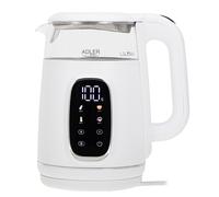 Adler Europe Bouilloire électrique en verre 1,7 L Réglage de la température 40–100°C LED