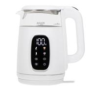 Adler Europe Bouilloire électrique en verre 1,7 L Réglage de la température 40–100°C LED