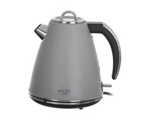 Adler AD 1343 Bouilloire en métal Grey, 1,5 L STRIX