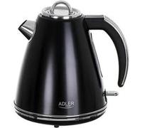 Adler AD 1343B Bouilloire électrique en métal 1,5 litres Système de contrôle de sécurité, Puissance max. 2200W, Noir