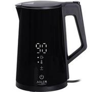 Adler AD 1345 - Bouilloire électrique noire avec affichage LED et régulation de température 1,7 L STRIX