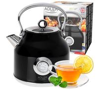 Adler Bouilloire électrique AD 1346B 1,7 L avec thermomètre STRIX Noir