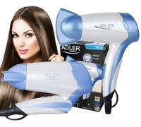 Adler AD 2222 Sèche-cheveux, 1200 watts, Blanc/Bleu,Adler