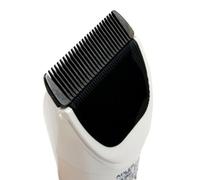 Adler Europe Tondeuse à cheveux AD2827 – Tête en titane, Batterie/Câble, Blanc