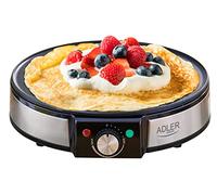 Adler Crêpière Eagle AD 3058 30 cm de diamètre Antiadhésive Température réglable 1600 W Noir