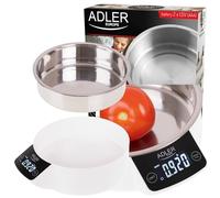 Adler Balance de cuisine AD 3166 – Bol 900 ml, fonction tare – Blanc