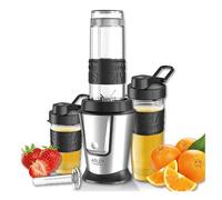 Adler AD 4081 blender 0,57 L Blender sport 800 W Noir, Acier inoxydable, Translucide