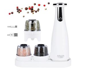 Adler ad_4449w Moulin à condiments Blanc