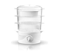 Adler AD 633 Cuiseur vapeur, 800 W, 9 liters, Blanc