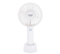 ADLER AD 7331w Mini ventilateur portable USB 9 cm Blanc