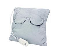 Adler Europe Coussin chauffant électrique AD 7403 – cou, dos & lombaires, lavable, 80 W, Blanc/Gris