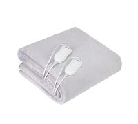 ADLER AD-7426 Chauffe-lit électrique Double, 120 W, 3 Niveaux de température, Lavable, 150 x 160 cm, Protection Contre la surchauffe, Doublure Polaire, Perle, 150 x 160 cm