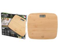 Adler | Pèse-personne en bambou pour salle de bains | AD 8173 | Poids maximal (capacité de charge) 150 kg | Précision 100 g