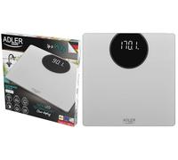 Adler Pèse-personne numérique AD8175 - 180 kg haute précision Écran LED Arrêt automatique - Argent