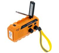 Radio Solaire Dynamo, Portable, Rechargeable FM /AM, Chargeur USB C, Power Bank Adler AD1197 Jaune 00678