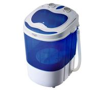 Portable Mini Machine à Laver Camping Caravane 3Kg Spin Sèche-linge Séchage,, AD8051, 150, Blanc/Bleu