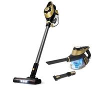 Adler Aspirateur Vertical Filaire Couleur Or avec Brosse électrique à LED | Puissance d'aspiration 15 000 Pa | Filtre HEPA 14