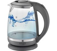 Bouilloire Électrique en Verre 2 Litre, Intérieur Éclairé, sans Fil Adler AD1286 2200W Gris 34230