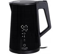Adler | Bouilloire | AD 1345b | Electrique | 2200 W | 1,7 L | Acier inoxydable | Socle pivotant à 360° | Noir