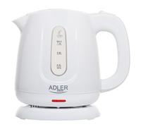 ADLER Bouilloire de voyage de 0,6 l, design compact, puissance de 600 W, blanche