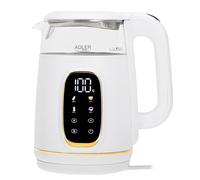 Adler bouilloire electrique avec temperature reglable - 1,7 L - écran LED et panneau tactile - 5 programmes de température - fonction maintien au chaud - 2200 W