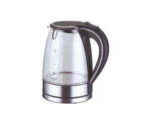 Adler bouilloire en verre et acier inoxydable avec led bleu intégrée 1,7 l 2000 w ad1225