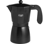 Adler Cafetière Espresso 520ml pour gaz & électrique, noir, 9 tasses