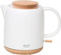 Adler Electric Kettle | AD 1304 | Electric | 1200 W | 1 L | Ceramic | 360° rotational base | White