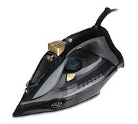 Adler Europe AD 5038 Fer à vapeur d'une puissance de 3000W, fonction pompier, anti-calcaire, anti-goutte, autonettoyant, débit vapeur de 80 g/min, repassage vapeur de 45 g/min, semelle céramique.