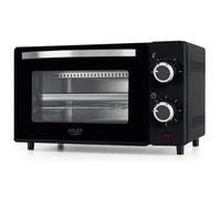 ADLER EUROPE AD 6032 Four électrique 9 l avec température réglable 100-230 °C, minuterie jusqu'à 60 minutes, 650 W