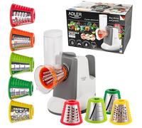 ADLER EUROPE AD4815 Hachoir électrique à légumes, râpe à 5 pointes y compris râpe, puissance 150 W