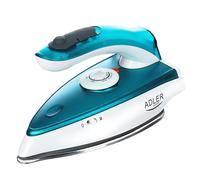 Adler Europe AD5035 Fer à Repasser Compact de Voyage avec Poignée Pliable, Semelle en Acier Inoxydable 1700 W, Mini fer à Repasser avec Fonction Séchage, Réservoir de 60 ml et Câble de 1,94 m
