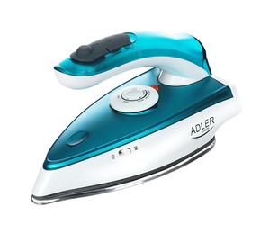 Adler Europe AD5035 Fer à Repasser Compact de Voyage avec Poignée Pliable, Semelle en Acier Inoxydable 1700 W, Mini fer à Repasser avec Fonction Séchage, Réservoir de 60 ml et Câble de 1,94 m