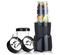 ADLER EUROPE Blender à smoothie et cocktail 1200 W sans BPA avec 3 bouteilles et un gobelet, lames en acier inoxydable avec 4 et 2 lames