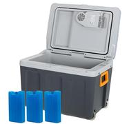 ADLER EUROPE - Glacière de camping 40 L - Réfrigérateur 12V - 230V - Fonction chauffage - Grand camion frigorifique - Réfrigérateur de voiture - Réfrigérateur mobile haut [Classe énergétique E]