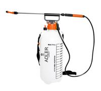 ADLER EUROPE Pulvérisateur Manuel 8 L avec Lance en Acier Inoxydable de 82 cm et Tuyau de 125 cm - 2,5 Bar - Bouteille de pulvérisation à buse réglable - Soupape de sécurité - Idéal pour Le Jardin et