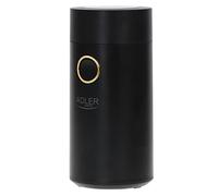 ADLER Moulin à café : capacité de 75 g, puissance de 150 W (noir et doré)