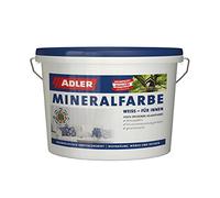 ADLER Peinture minérale au silicate blanche inodore pour l'intérieur - 4 kg - Sans solvant, plastifiant ni conservateur