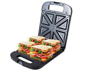 ADLER Sandwichmaker, 2000 W - Grandes plaques 24x22 cm pour des sandwichs XL