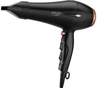 Adler | Sèche-cheveux | AD 2244 | 2000 W | Nombre de réglages de température 3 | Fonction d'ionisation | Buse de diffusion | Noir