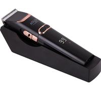 Adler Tondeuse à cheveux avec lame tondeuse céramique | 40 watts | 4 accessoires (3,6,9,12 mm) | Écran LCD | Fonctionnement sur batterie ou sur secteur possible |