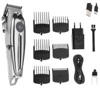 ADLER Tondeuse à cheveux - Précision professionnelle, affichage de la batterie LCD, 6 embouts