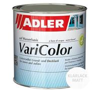 Adler Varicolor Vernis acrylique 2 en 1 pour intérieur et extérieur - Vernis et couche de base résistant aux intempéries - Peinture pour bois, métal et plastique - satiné mat, incolore