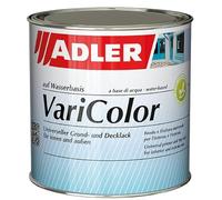 Adler Varicolor Vernis acrylique 2 en 1 pour intérieur et extérieur Vernis et couche de base résistant aux intempéries - Peinture pour bois, métal et plastique satiné mat, blanc
