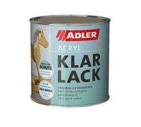 Adler Vernis transparent acrylique Brillant 125 ml - Vernis acrylique avec effet d'apprêt, vernis de base et de finition pour l'intérieur et l'extérieur - bois, métal, plastiques