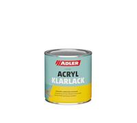 Adler Vernis transparent acrylique Brillant 375 ml - Vernis acrylique avec effet d'apprêt, vernis de base et de finition pour l'intérieur et l'extérieur - bois, métal, plastiques