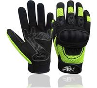 ADM Gants Moto Homme Homologués CE Été Mi-saison Gants Moto Scooter Antidérapant Respirant Fluorescent Taille S M L XL XXL XXL