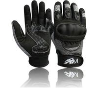 ADM Gants Moto Homme Homologués CE Été Mi-saison Gants Moto Scooter Antidérapant Respirant Gris Taille S M L XL XXL S